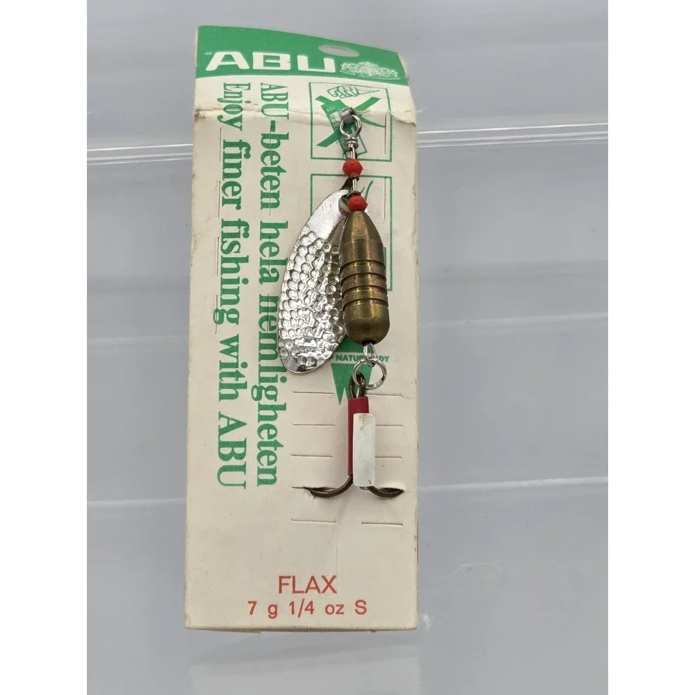 NEW VINTAGE ABU Flax Sweden Fishing Spinner Drop Fish 7g 1/4oz S